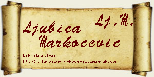 Ljubica Markočević vizit kartica